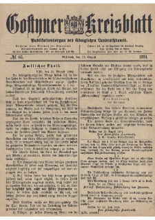 Gostyner Kreisblatt 1894.08.15 Nr 65