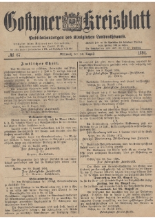 Gostyner Kreisblatt 1894.08.22 Nr 67