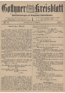 Gostyner Kreisblatt 1894.09.08 Nr 72