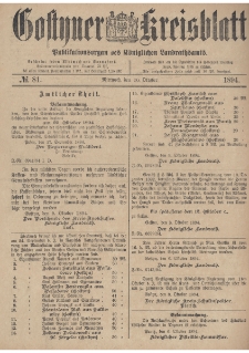 Gostyner Kreisblatt 1894.10.10 Nr 81