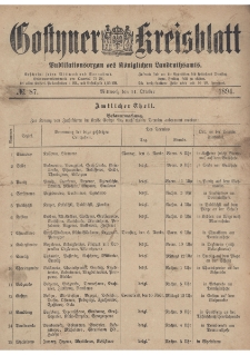 Gostyner Kreisblatt 1894.10.31 Nr 87