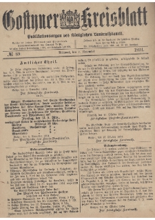 Gostyner Kreisblatt 1894.11.07 Nr 89