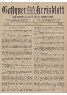 Gostyner Kreisblatt 1894.11.14 Nr 91