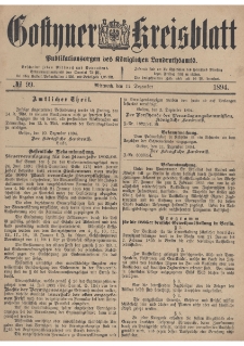 Gostyner Kreisblatt 1894.12.12 Nr 99