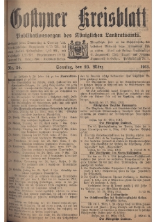 Gostyner Kreisblatt 1913.03.23 Nr 24