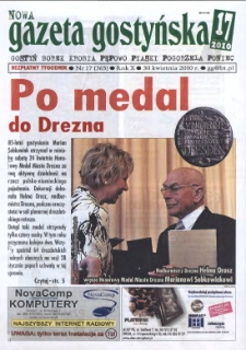 Nowa Gazeta Gostyńska 2010.04.30 R.10 Nr 17(365)