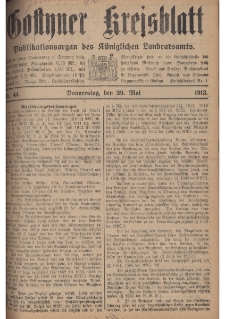 Gostyner Kreisblatt 1913.05.29 Nr 44