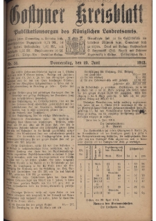 Gostyner Kreisblatt 1913.06.19 Nr 51