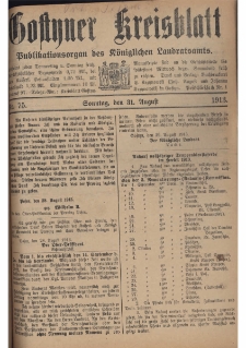 Gostyner Kreisblatt 1913.08.31 Nr 75