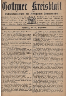 Gostyner Kreisblatt 1913.09.14 Nr 79