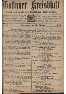 Gostyner Kreisblatt 1913.10.19 Nr 89