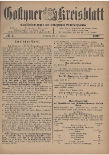 Gostyner Kreisblatt 1897.01.13 Nr 4