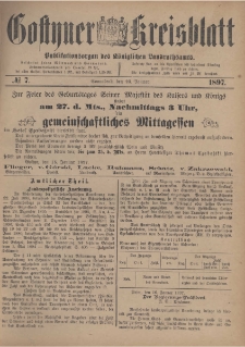 Gostyner Kreisblatt 1897.01.23 Nr 7