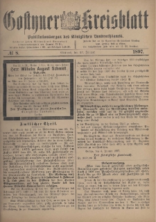 Gostyner Kreisblatt 1897.01.27 Nr 8