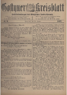Gostyner Kreisblatt 1897.01.30 Nr 9
