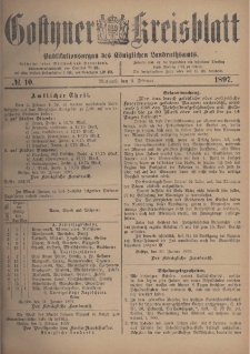 Gostyner Kreisblatt 1897.02.03 Nr 10
