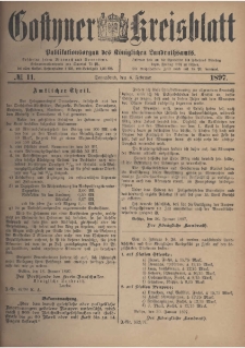 Gostyner Kreisblatt 1897.02.06 Nr 11