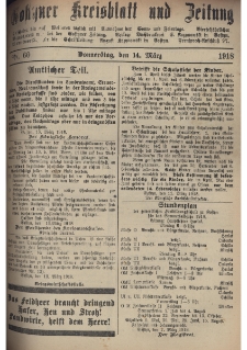 Gostyner Kreisblatt und Zeitung 1918.03.14 Nr 60