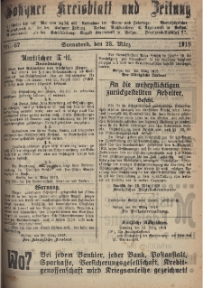 Gostyner Kreisblatt und Zeitung 1918.03.23 Nr 67