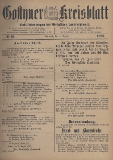 Gostyner Kreisblatt 1897.08.04 Nr 61