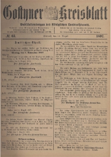 Gostyner Kreisblatt 1897.08.07 Nr 63