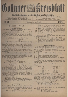 Gostyner Kreisblatt 1897.08.25 Nr 67