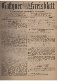 Gostyner Kreisblatt 1897.09.01 Nr 69
