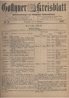 Gostyner Kreisblatt 1897.09.18 Nr 74
