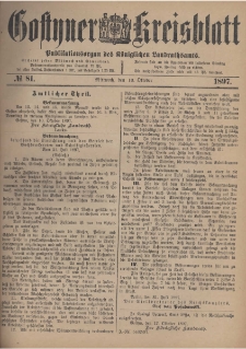 Gostyner Kreisblatt 1897.10.13 Nr 81