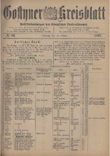 Gostyner Kreisblatt 1897.10.20 Nr 83