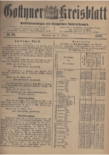 Gostyner Kreisblatt 1897.10.27 Nr 85