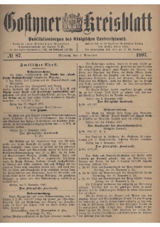 Gostyner Kreisblatt 1897.11.03 Nr 87