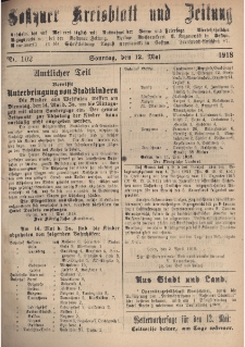 Gostyner Kreisblatt und Zeitung 1918.05.12 Nr 102