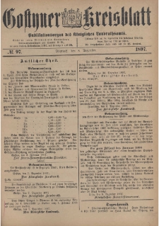 Gostyner Kreisblatt 1897.12.08 Nr 97