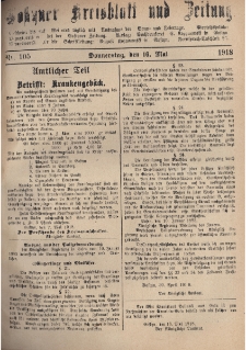 Gostyner Kreisblatt und Zeitung 1918.05.16 Nr 105