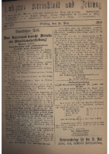 Gostyner Kreisblatt und Zeitung 1918.05.31 Nr 117