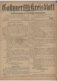 Gostyner Kreisblatt 1896.02.01 Nr 10
