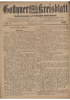 Gostyner Kreisblatt 1896.02.26 Nr 17