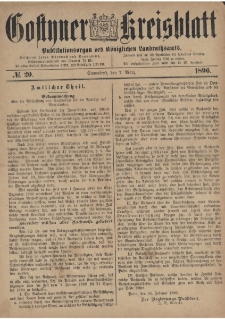 Gostyner Kreisblatt 1896.03.07 Nr 20