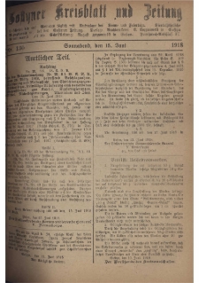 Gostyner Kreisblatt und Zeitung 1918.06.15 Nr 130