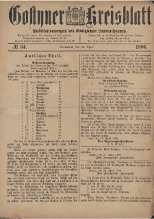 Gostyner Kreisblatt 1896.04.25 Nr 34