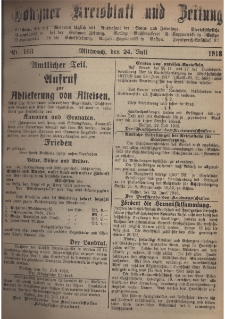 Gostyner Kreisblatt und Zeitung 1918.07.24 Nr 163
