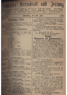 Gostyner Kreisblatt und Zeitung 1918.07.28 Nr 167