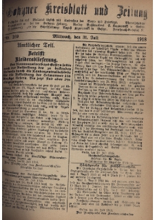 Gostyner Kreisblatt und Zeitung 1918.07.31 Nr 169
