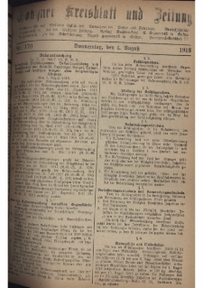 Gostyner Kreisblatt und Zeitung 1918.08.01 Nr 170