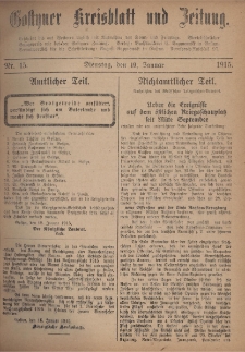 Gostyner Kreisblatt und Zeitung 1915.01.19 Nr 15