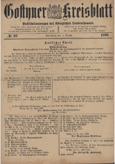 Gostyner Kreisblatt 1896.08.01 Nr 62