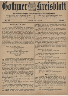 Gostyner Kreisblatt 1896.08.05 Nr 63