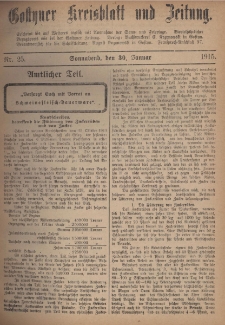 Gostyner Kreisblatt und Zeitung 1915.01.30 Nr 25