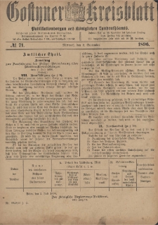 Gostyner Kreisblatt 1896.09.01 Nr 71